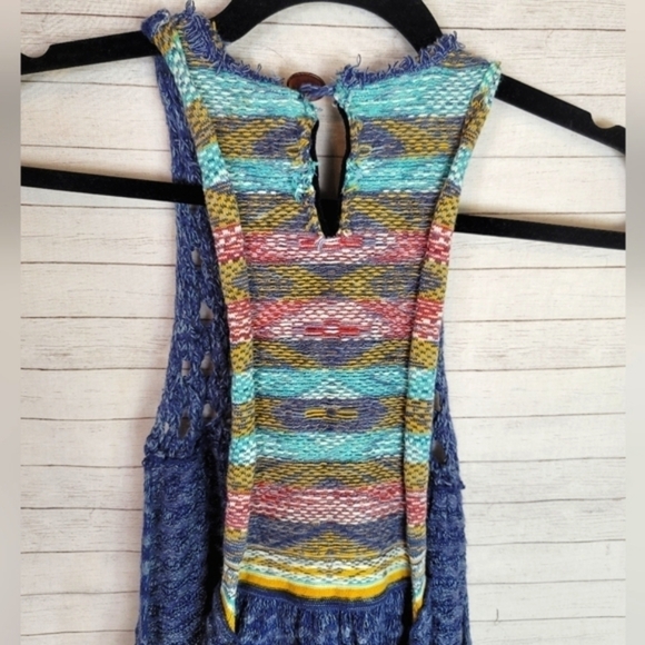 FREE PEOPLE RARE HEARTS SLEEVELESS TUNIC, SZ LARGE - Picture 9 of 14